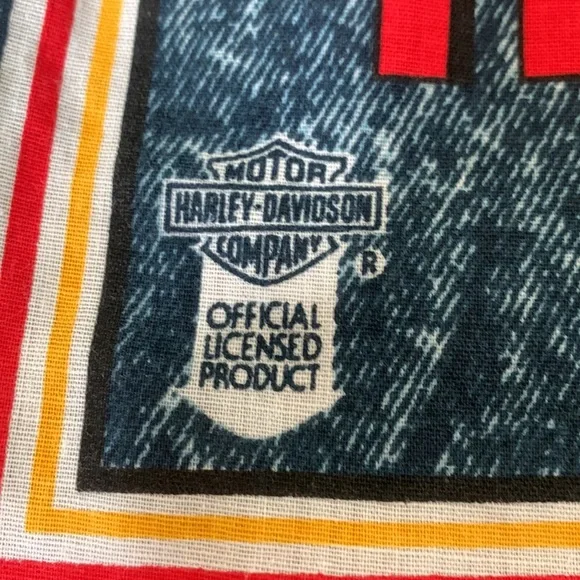 Vintage Harley Davidson bandana - Picture 2 of 3